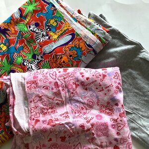 3 Big Pieces of Jersey Stretch Fabric Scraps of Material Sewing Crafts